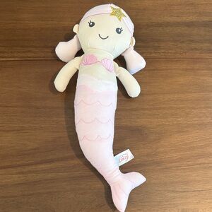 Lindy light Pink stuffed mermaid